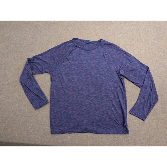 John Varvatos Other - John Varvatos Shirt Mens L Black Purple Heather Long Sleeve Lightweight